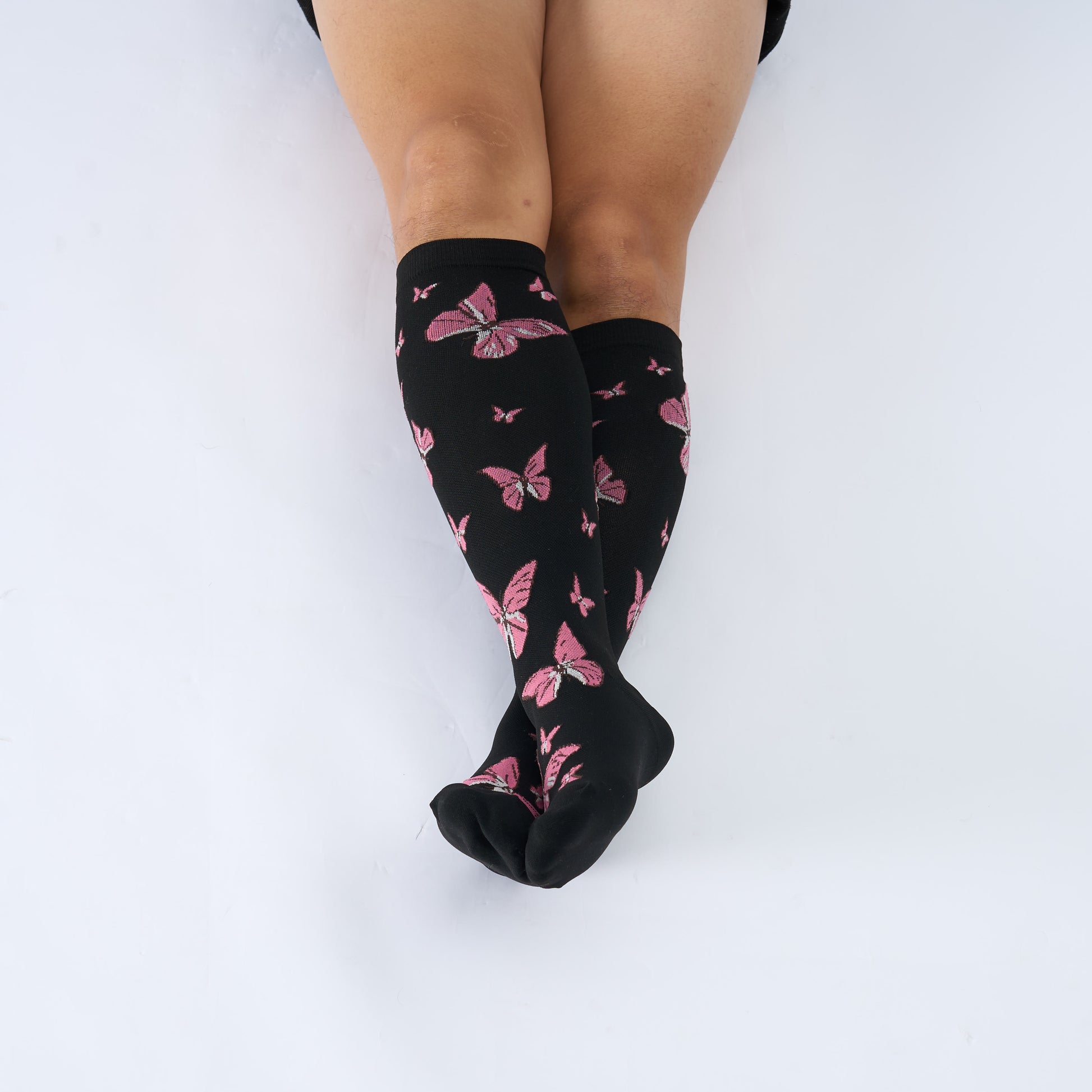 Chaussettes de compression papillon grande taille - image 3