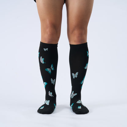 Chaussettes de compression papillon grande taille - image 4