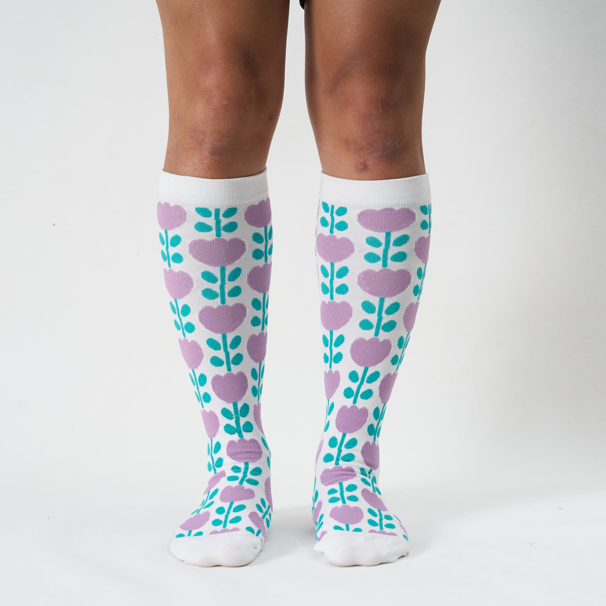 Chaussettes de compression Trio Flora grandes tailles - image 4