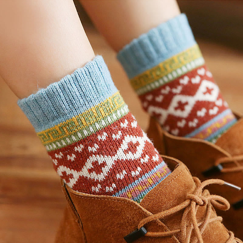 Chaussettes basses rétro à palette (5 paires) - image 2