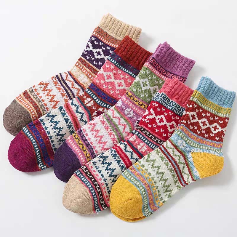 Chaussettes basses rétro à palette (5 paires) - image 1