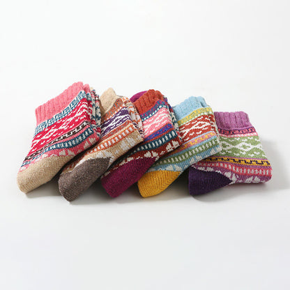 Chaussettes basses rétro à palette (5 paires) - Multicolore - EU36-41(US3-7.5) - image 7