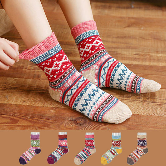 Chaussettes basses rétro à palette (5 paires) - image 0