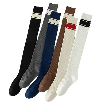 Chaussettes hautes classiques à double rayure (2 paires) - image 15