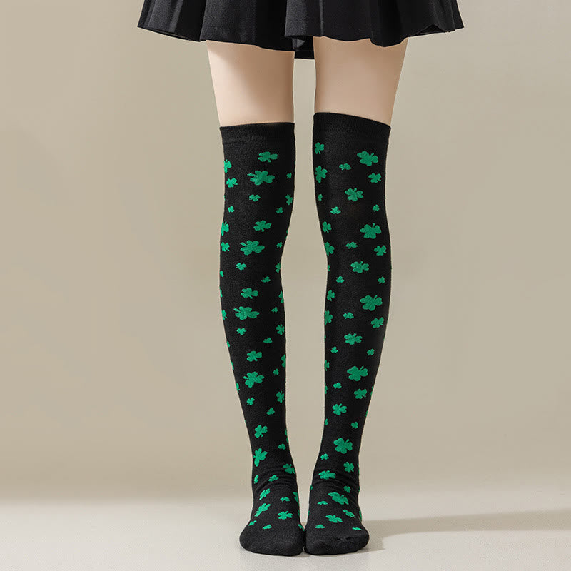 Chaussettes hautes à rayures vertes (3 paires) - F - EU36-40(US3-7) - image 3