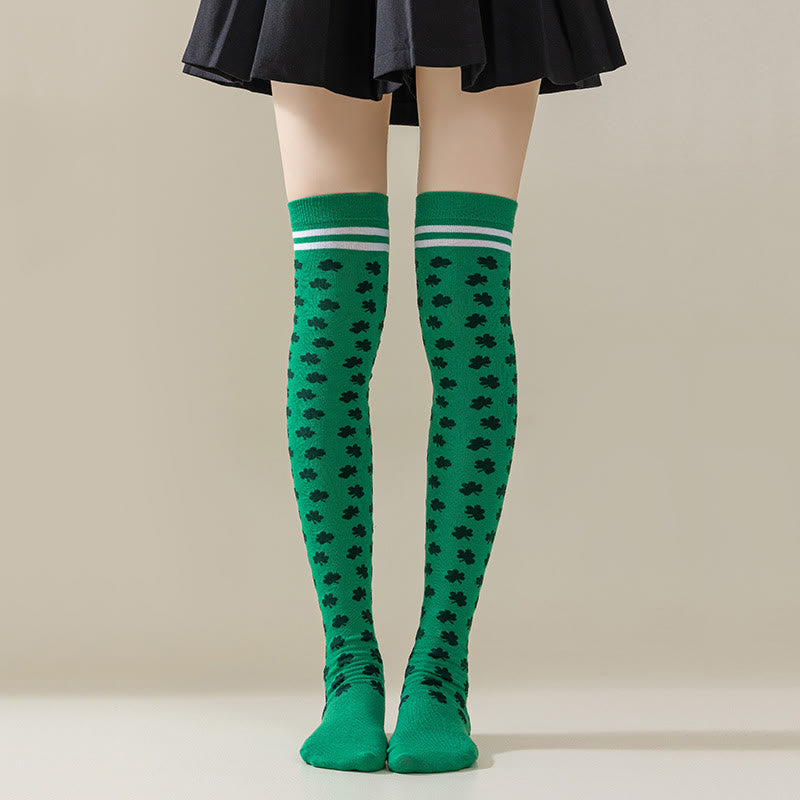 Chaussettes hautes à rayures vertes (3 paires) - UN - EU36-40(US3-7) - image 5
