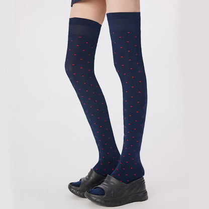 Chaussettes hautes à pois (2 paires) - image 4