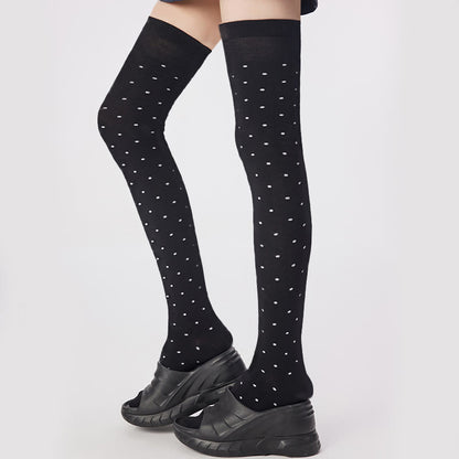 Chaussettes hautes à pois (2 paires) - image 7