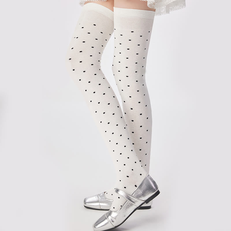 Chaussettes hautes à pois (2 paires) - image 14