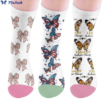 Chaussettes papillon à nœud papillon - image 0