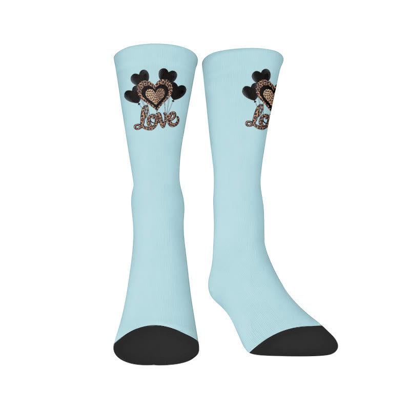 Chaussettes à imprimé léopard fleuri - Imprimé léopard (1 paire) - EU37-44(US4-10) - image 9