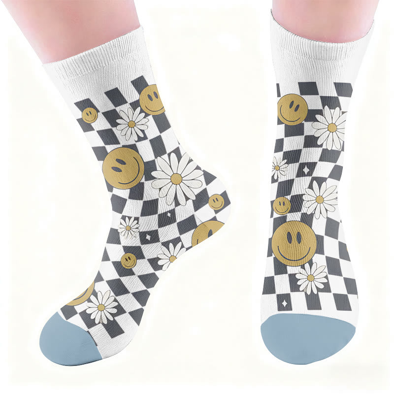 Chaussettes à imprimé léopard fleuri - image 5