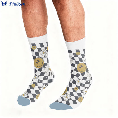 Chaussettes à imprimé léopard fleuri - image 2