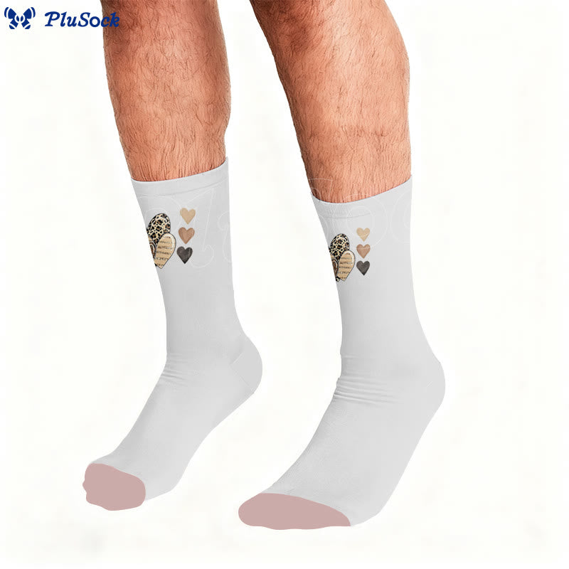 Chaussettes léopard papillon cœur - image 3
