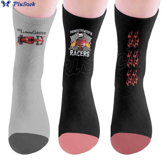 Chaussettes de course avec drapeau - image 0
