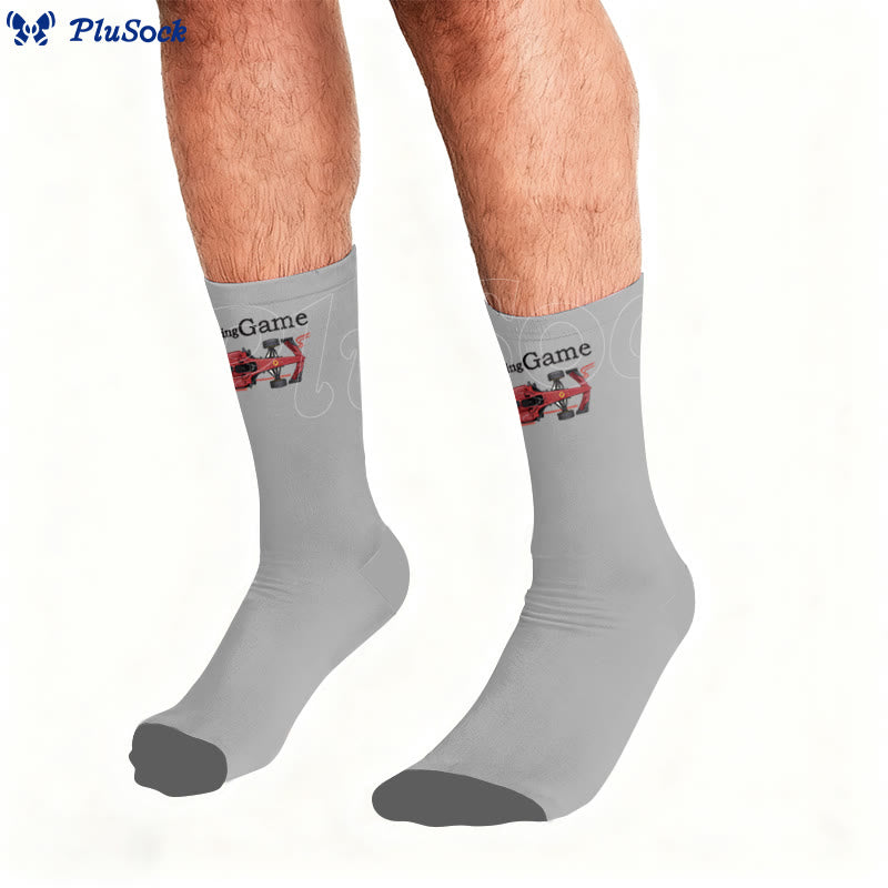 Chaussettes de course avec drapeau - image 1
