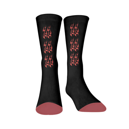 Chaussettes de course avec drapeau - Flammes (1 paire) - EU37-44(US4-10) - image 9