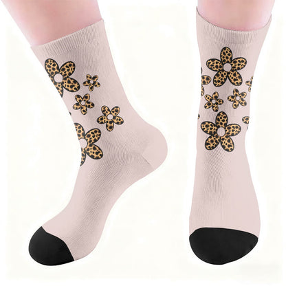 Chaussettes à motif léopard et cœur papillon - image 6