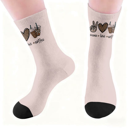 Chaussettes à café papillon et cœur - image 6