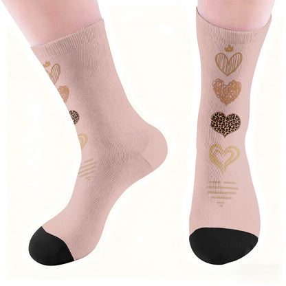 Chaussettes à café papillon et cœur - image 5