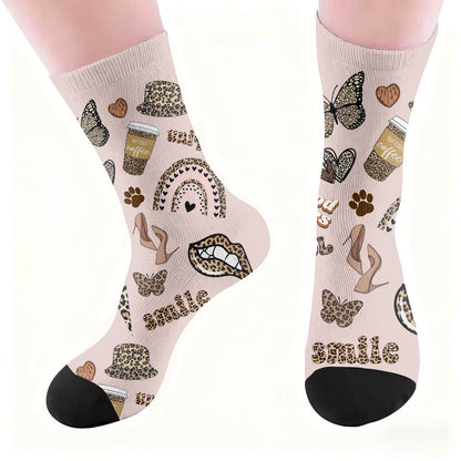 Chaussettes à imprimé léopard - image 6