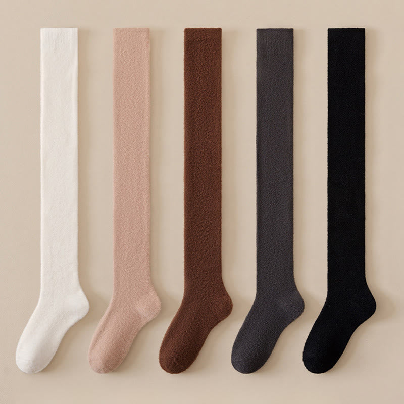 Chaussettes hautes unies grandes tailles (2 paires) - image 9