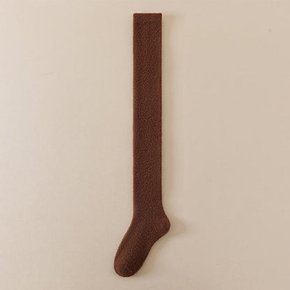 Chaussettes hautes unies grandes tailles (2 paires) - Brun - EU36-42(US3-8.5) - image 10