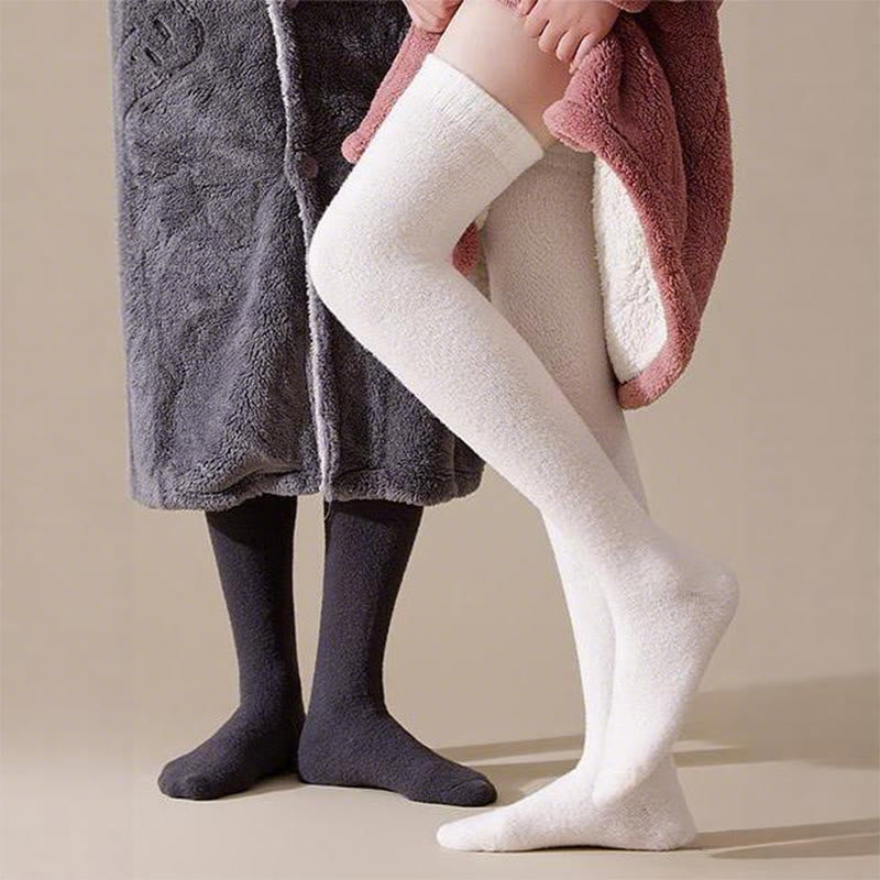 Chaussettes hautes unies grandes tailles (2 paires) - image 6