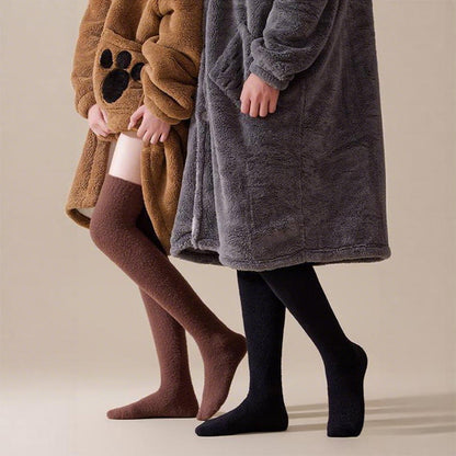 Chaussettes hautes unies grandes tailles (2 paires) - image 3