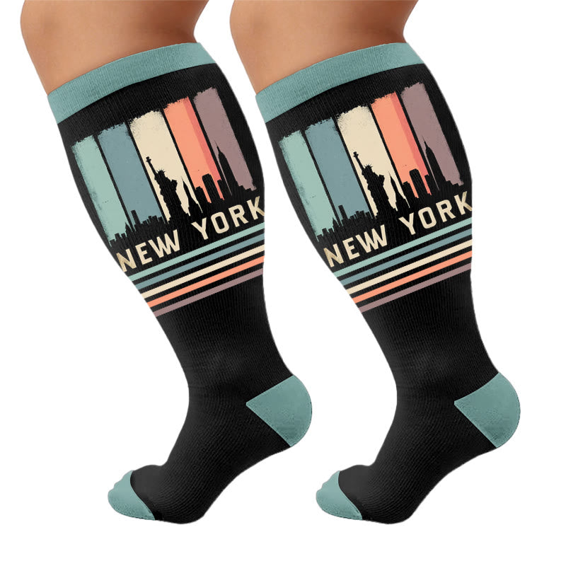 Chaussettes de compression urbaines grandes tailles - New York (1 paire) - 4XL - image 6