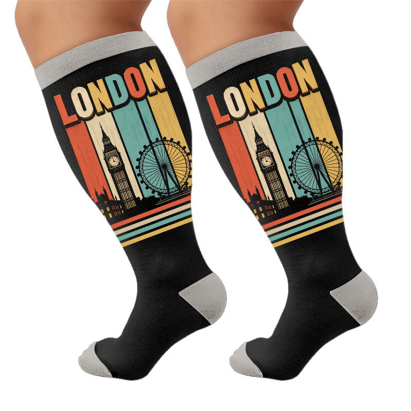 Chaussettes de compression urbaines grandes tailles - Londres (1 paire) - 4XL - image 7