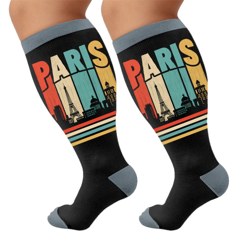Chaussettes de compression urbaines grandes tailles - Paris (1 paire) - 4XL - image 5