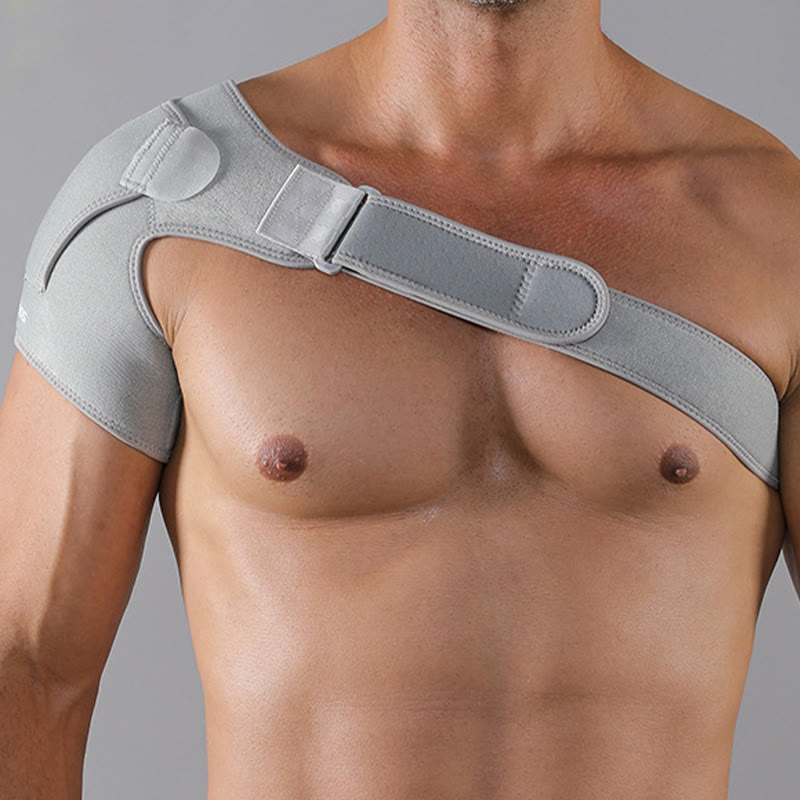 Attelle d'épaule à compression durable avec boucle - Gris - One Size - image 0