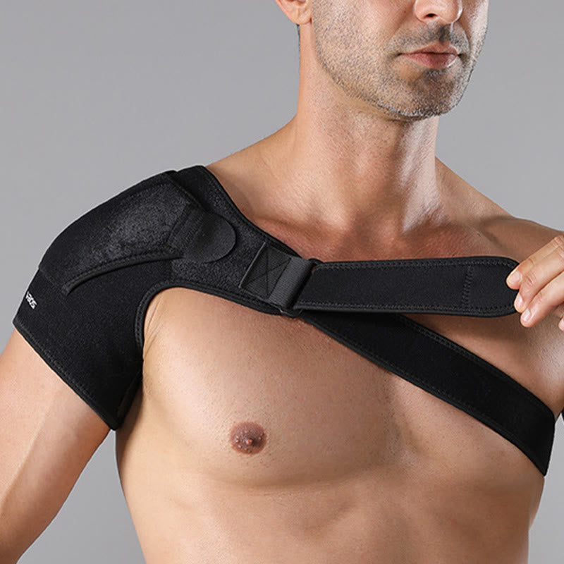 Attelle d'épaule à compression durable avec boucle - Noir - One Size - image 4