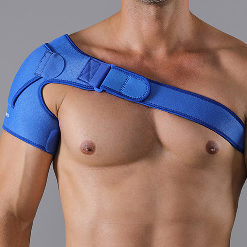 Attelle d'épaule à compression durable avec boucle - Bleu - One Size - image 10