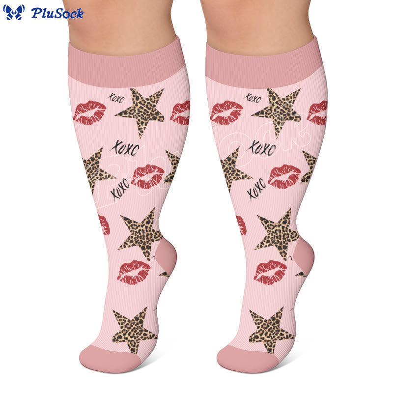 Chaussettes de compression à imprimé animal grande taille - image 4