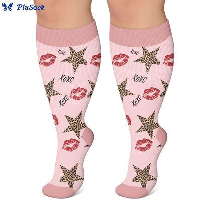 Chaussettes de compression à imprimé animal grande taille - image 4