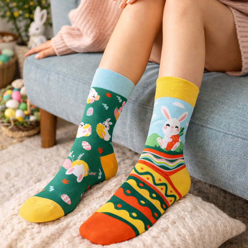 Chaussettes de Pâques en forme d'œuf (3 paires) - image 0