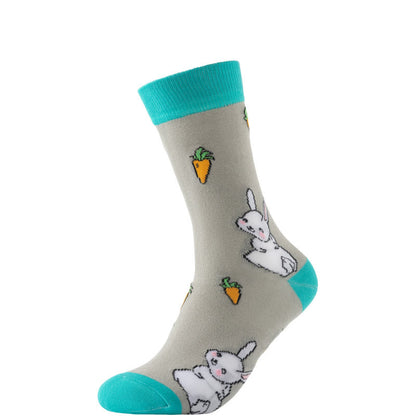Chaussettes courtes à motif carotte de Pâques (6 paires) - image 4
