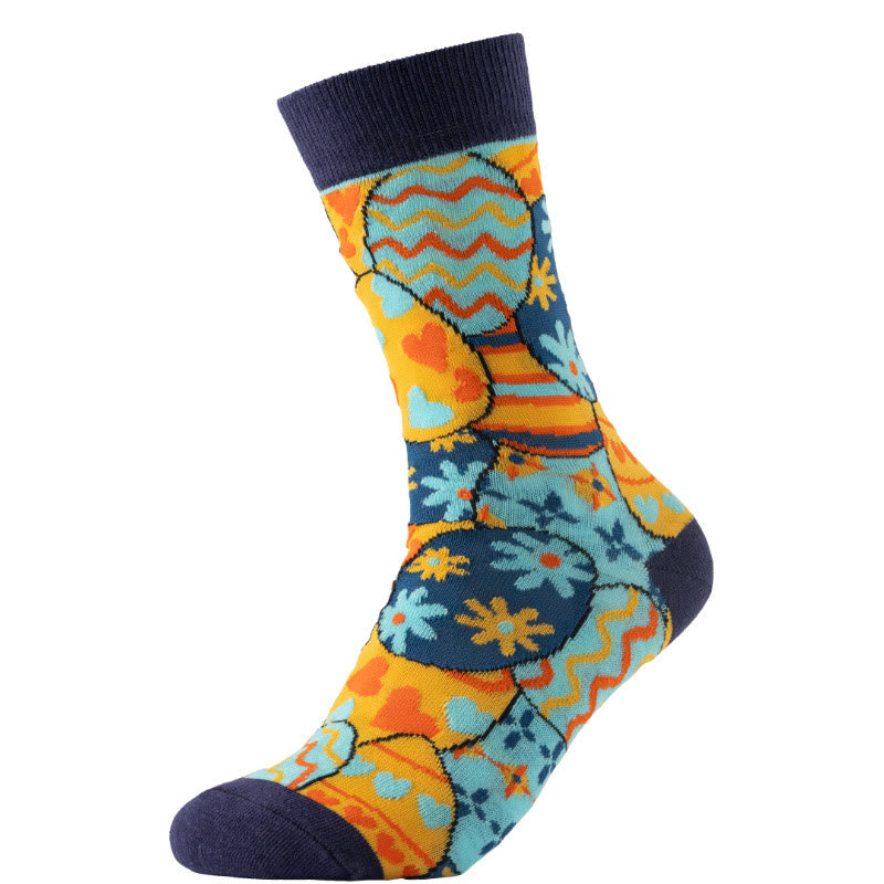 Chaussettes courtes à motif carotte de Pâques (6 paires) - image 1