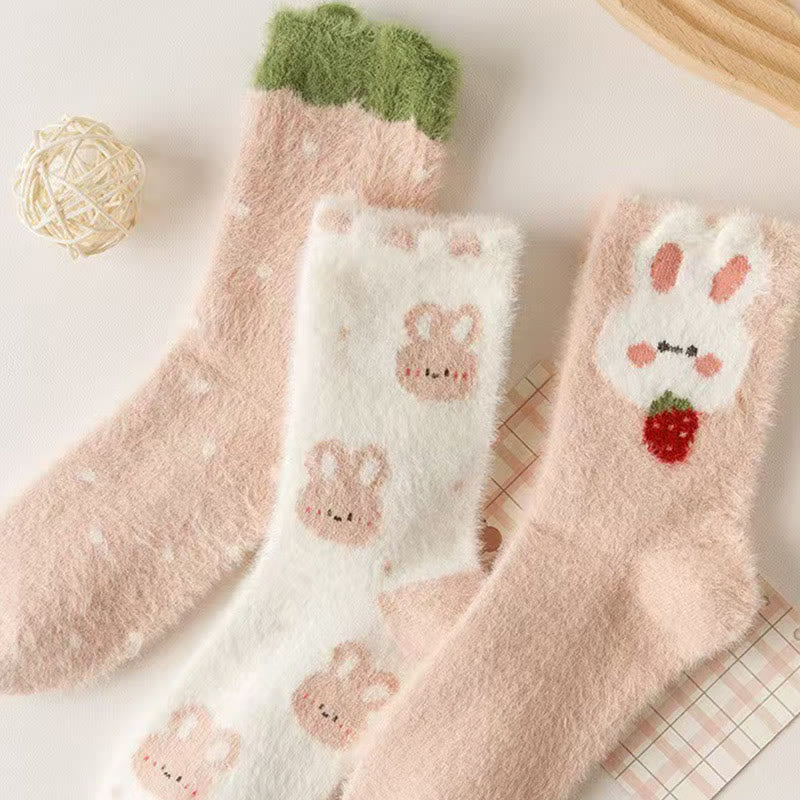 Chaussettes adorables en forme de lapin (3 paires) - image 2