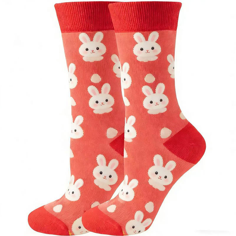 Chaussettes fantaisie à motifs (5 paires) - image 6