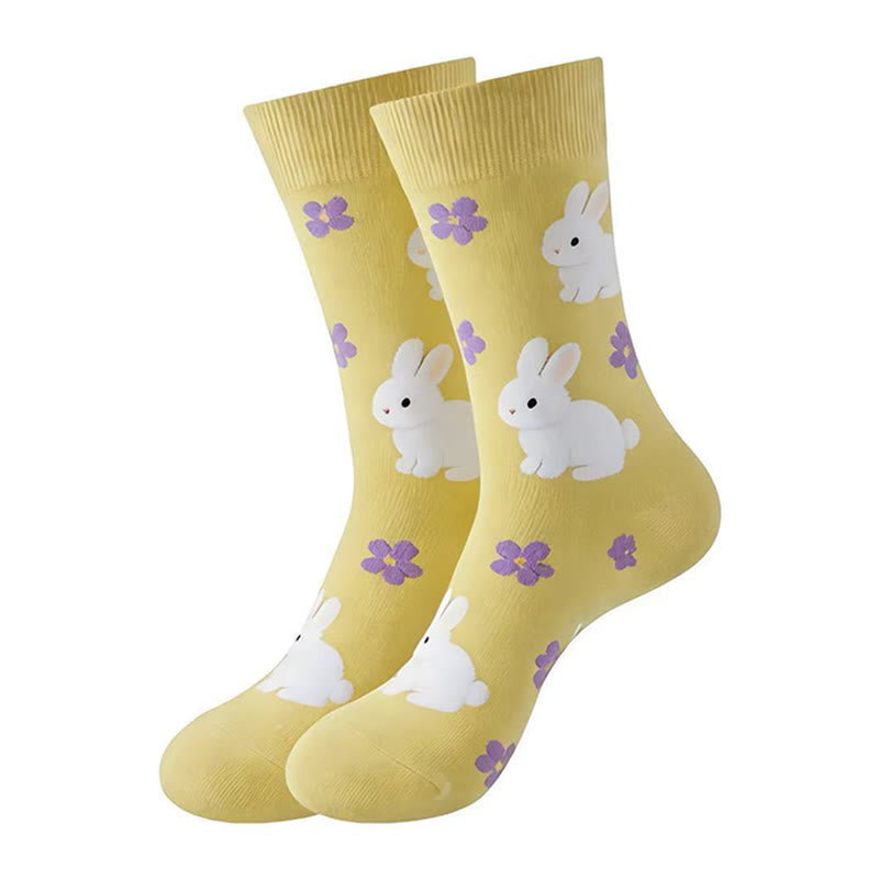 Chaussettes fantaisie à motifs (5 paires) - image 2