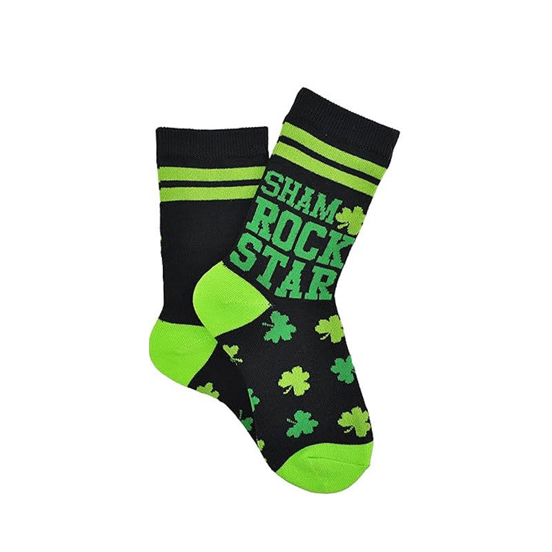Chaussettes rayées à motif trèfle (3 paires) - image 8