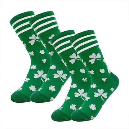 Chaussettes rayées à motif trèfle (3 paires) - image 9