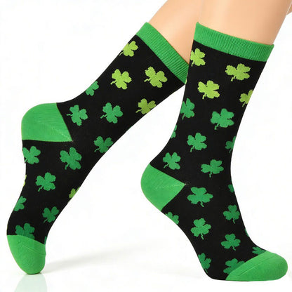 Chaussettes rayées à motif trèfle (3 paires) - image 5