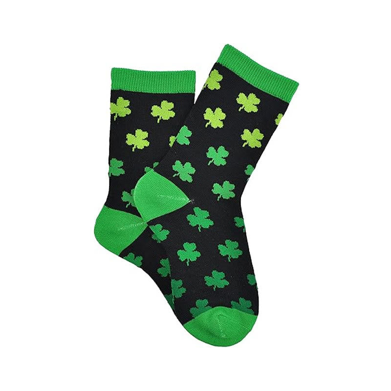 Chaussettes rayées à motif trèfle (3 paires) - image 7