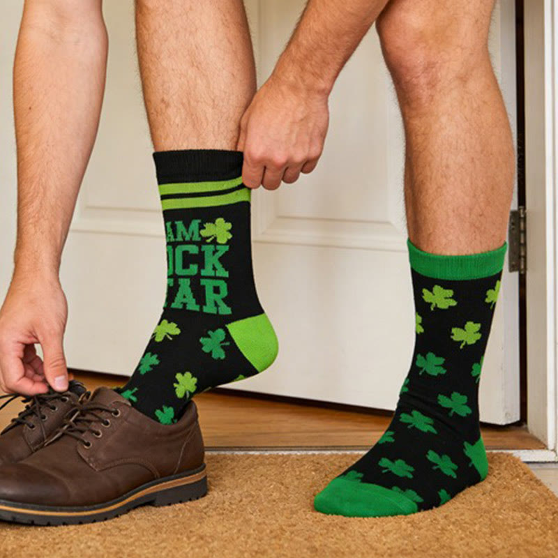 Chaussettes rayées à motif trèfle (3 paires) - image 4