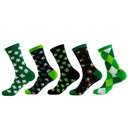 Chaussettes Lucky Clover Series (5 paires) - Multicolore B - EU36-42(US3-8.5) - image 16
