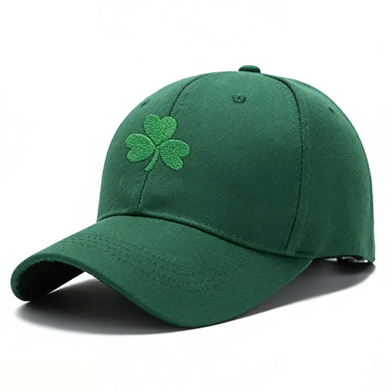 Casquette de baseball verte trèfle grande taille - Vert - One Size - image 0